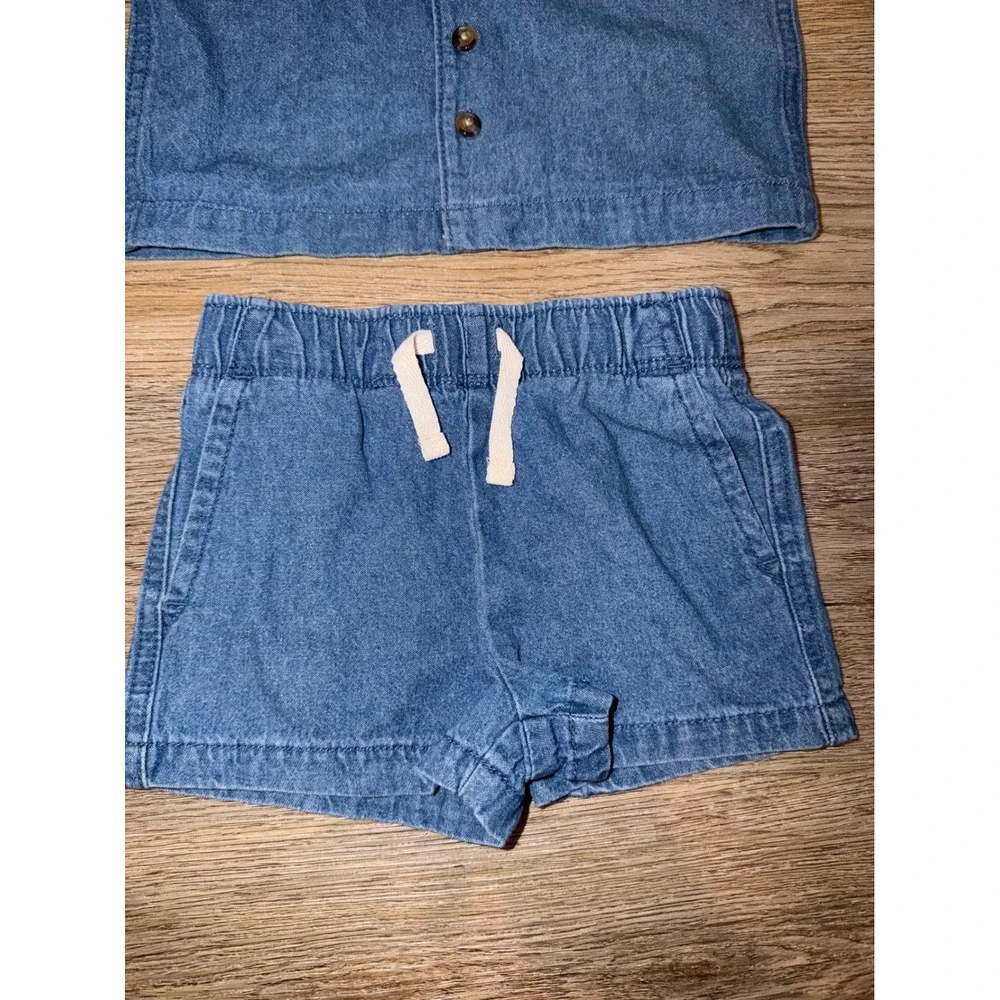 Boy denim outfit set 12 months